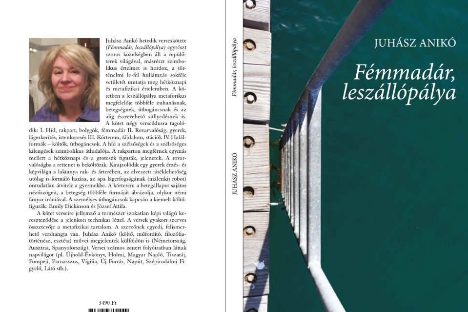 Megjelent verseskötet: Juhász Anikó - Fémmadár, leszállópálya